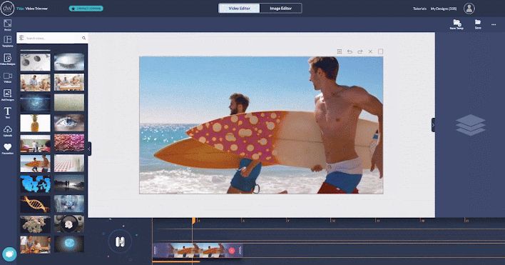 video demonstration with two servers running on the beach